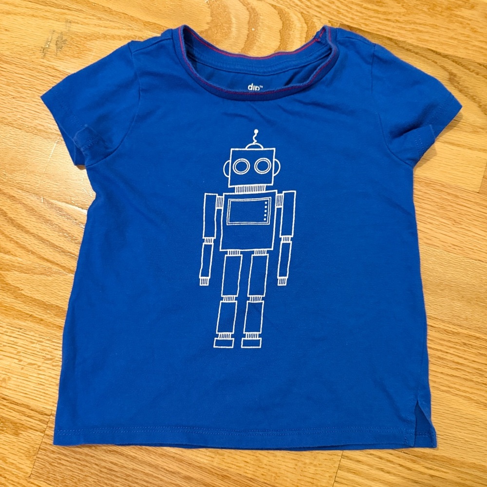 dip Blue Robot Graphic Tee